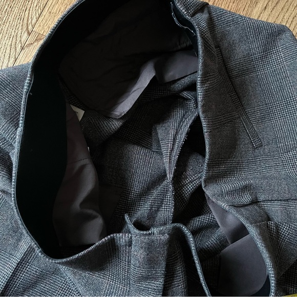 EUC LOFT brown plaid slim fit pants size 14 - Picture 8 of 14